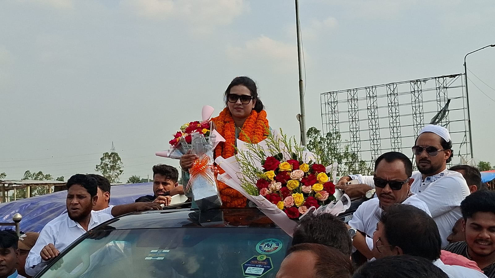 শেরপুরে দলীয় নেতা-কর্মীর ভালোবাসায় সিক্ত হলেন এমপি  ডাঃ সানসিলা জেবরিন প্রিয়াঙ্কা