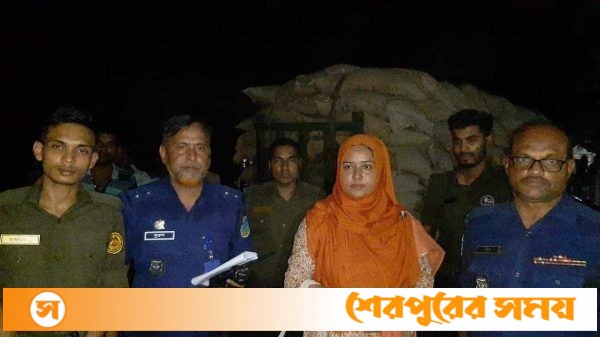 নকলায় ২৭২ বস্তা সরকারি চাল জব্দ