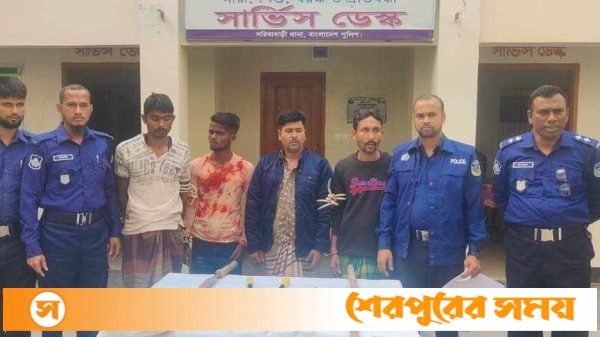 জামালপুরের সরিষাবাড়ীতে চার ডাকাত গ্রেফতার
