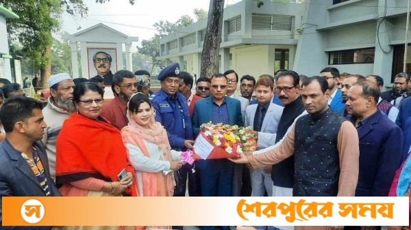 শেরপুর-১ আসনের এমপি ছানু’র সাথে সদর উপজেলার কর্মকর্তাগণের মতবিনিময়