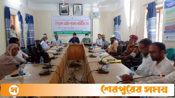 ঝিনাইগাতীতে উপজেলা আইন-শৃঙ্খলা কমিটির মাসিক সভা অনুষ্ঠিত