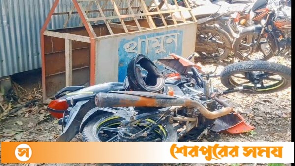নকলায় সড়ক দুর্ঘটনায় মোটর সাইকেল চালক নিহত