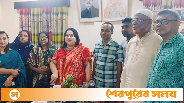 শেরপুরে সাবেক এমপি শ্যামলীর ঈদ পরবর্তী সাংবাদিকদের সাথে শুভেচ্ছা বিনিময়