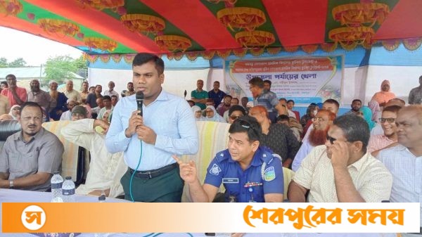 ঝিনাইগাতীতে বঙ্গবন্ধু ও বঙ্গমাতা গোল্ডকাপ প্রাথমিক বিদ্যালয়ের ফুটবল টুর্নামেন্টের উদ্বোধন