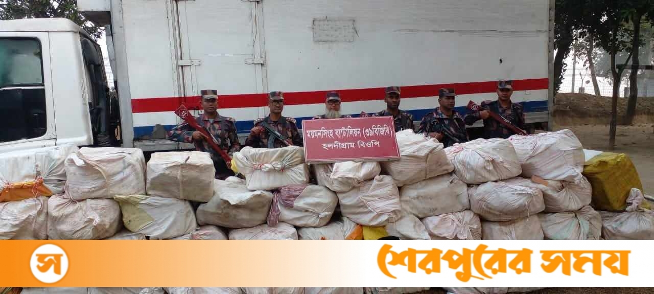 শেরপুরে বিজিবি’র অভিযানে চোরাই পথে আনা আনুমানিক ২হাজার ১৫০ কেজি গরুর মাংস জব্দ