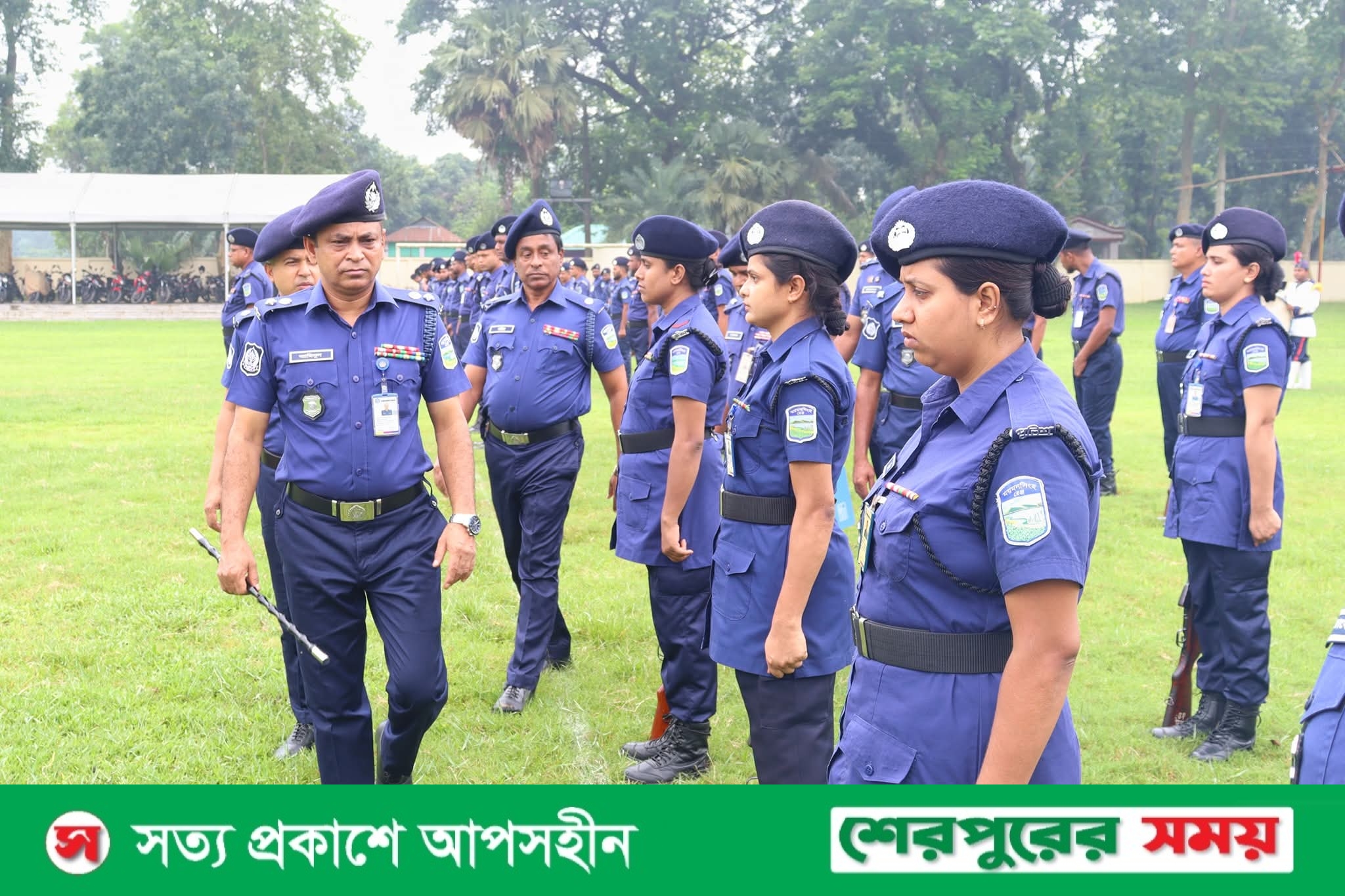 শেরপুর জেলা পুলিশের মাস্টার প্যারেড অনুষ্ঠিত