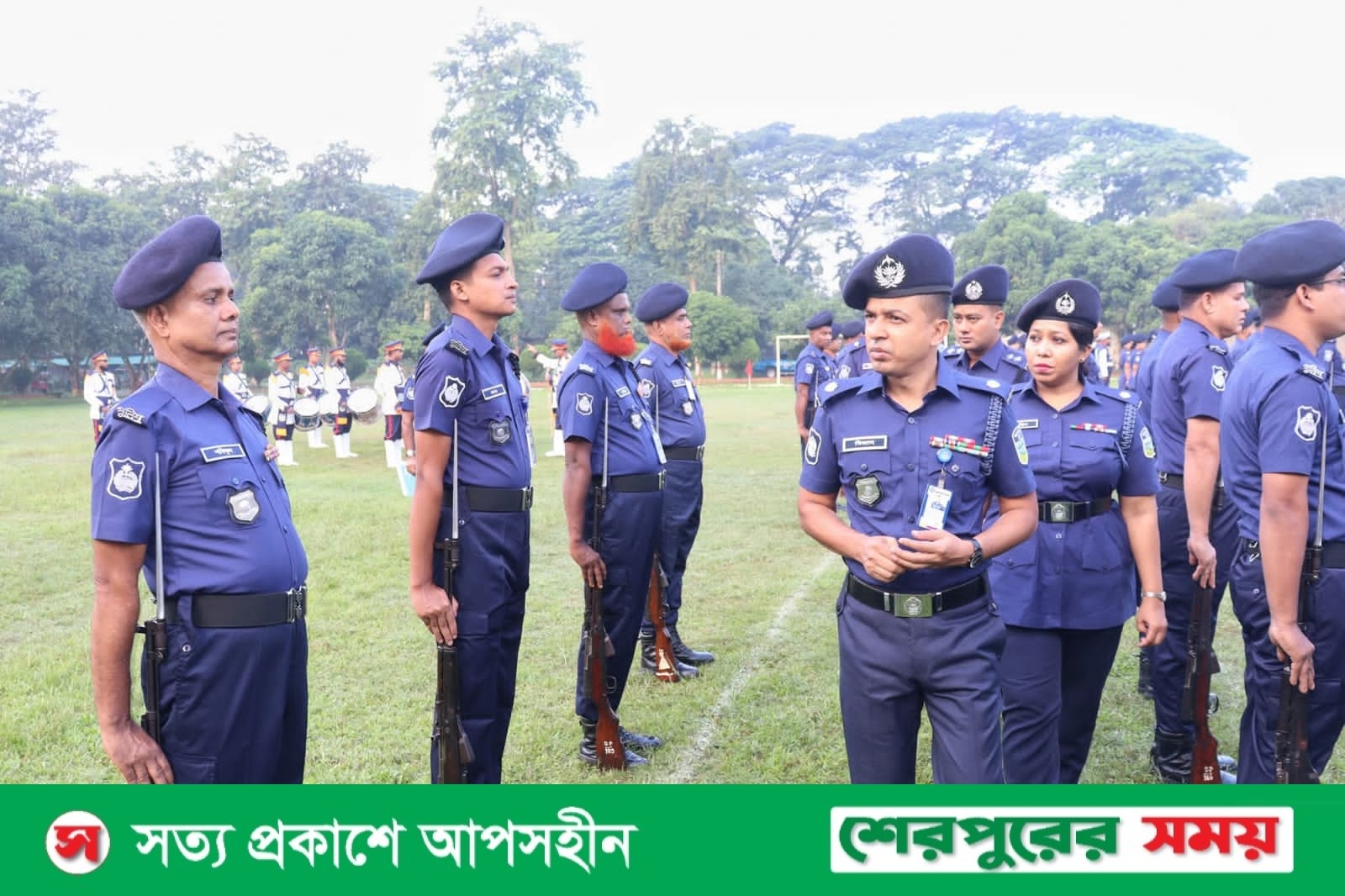 শেরপুর জেলা পুলিশের মাস্টার প্যারেড অনুষ্ঠিত