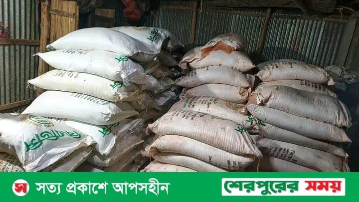 শ্রীবরদীতে এনএসআইয়ের তথ্যের ভিত্তিতে অবৈধভাবে মজুতকৃত ১০৬ বস্তা সার জব্দ