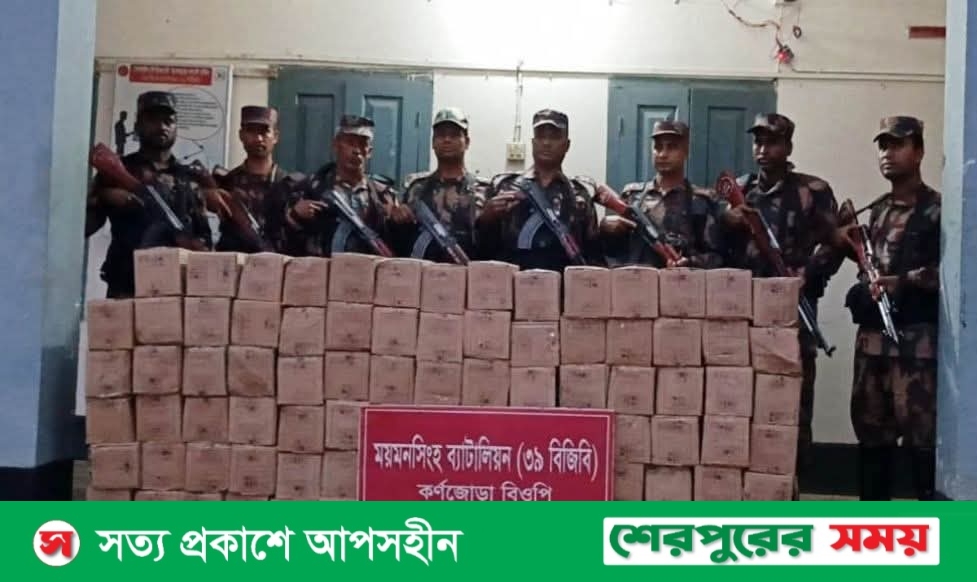 এন এস আই গোয়েন্দা সংস্থার তথ্যে শ্রীবরদীতে বিজিবির অভিযান: খড়ের গাদায় মিললো সাড়ে ৬ হাজার পিস