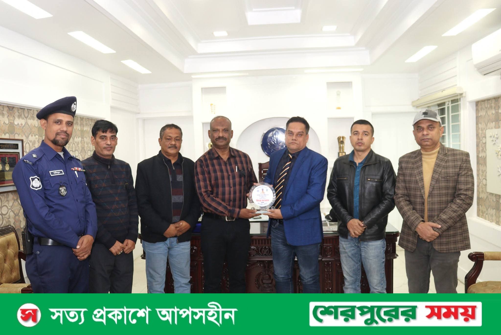 শেরপুরে ২ পুলিশ পরিদর্শকের অবসরজনিত বিদায় সংবর্ধনা অনুষ্ঠিত